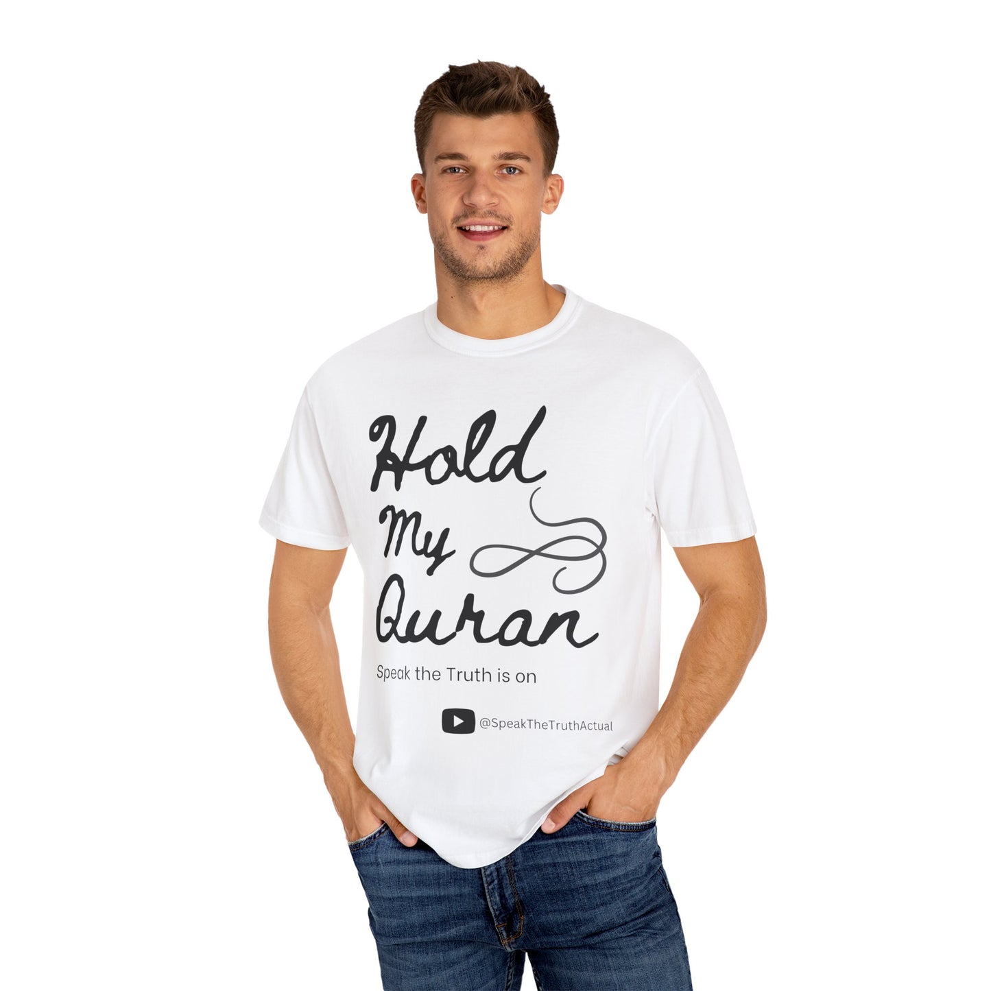 Hold My Quran Unisex Garment-Dyed T-shirt
